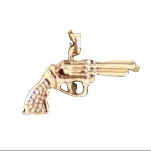New Gun pendant Gold plated